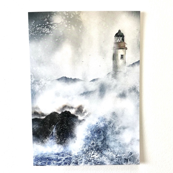 Greetings Card – Holy Isle  (Lighthouse series)