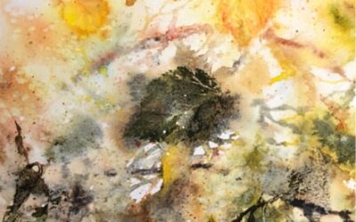 Painting a hedgerow in watercolour – An hour of creative play